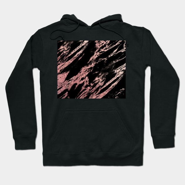 Darkness rose gold Hoodie by marbleco